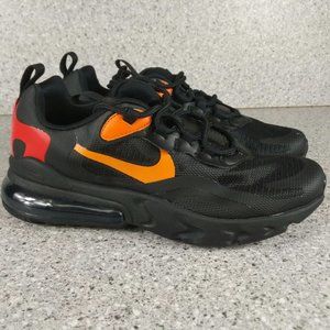 Nike Air Max 270 React Black Fire Sneakers Shoes 6 Youth Womens 7.5